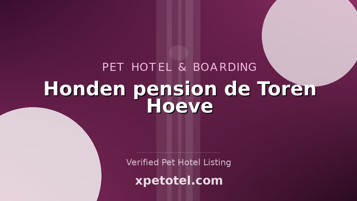 Honden pension de Toren Hoeve pet hotel Biddinghuizen