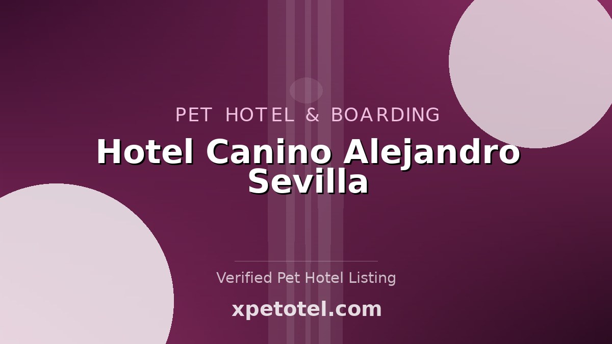 Hotel Canino Alejandro Sevilla pet hotel Paraguay