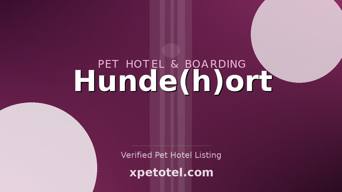 Hunde(h)ort pet hotel Mannheim
