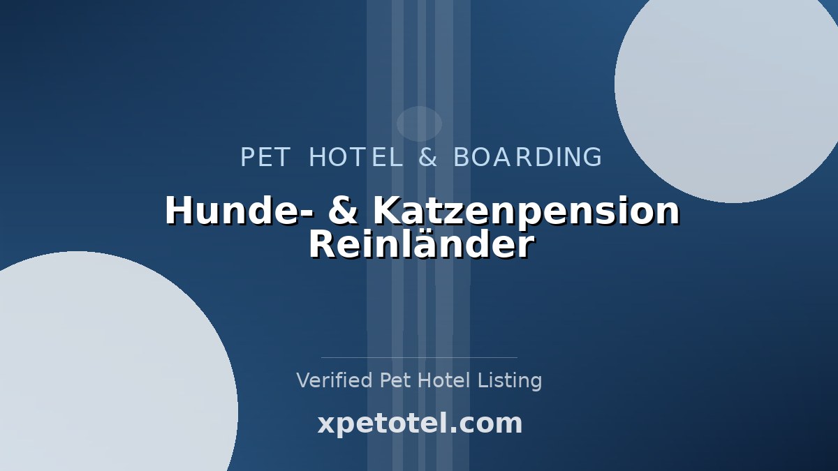 Hunde- & Katzenpension Reinländer pet hotel Erfurt