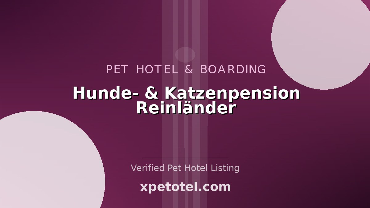 Hunde- & Katzenpension Reinländer pet hotel Erfurt