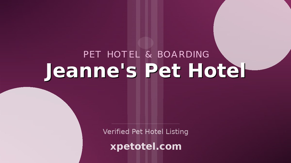 Jeanne's Pet Hotel pet hotel Coeur d'Alene