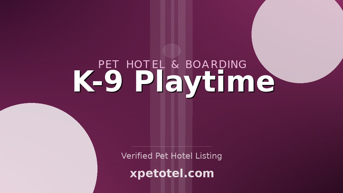 K-9 Playtime pet hotel Hudson