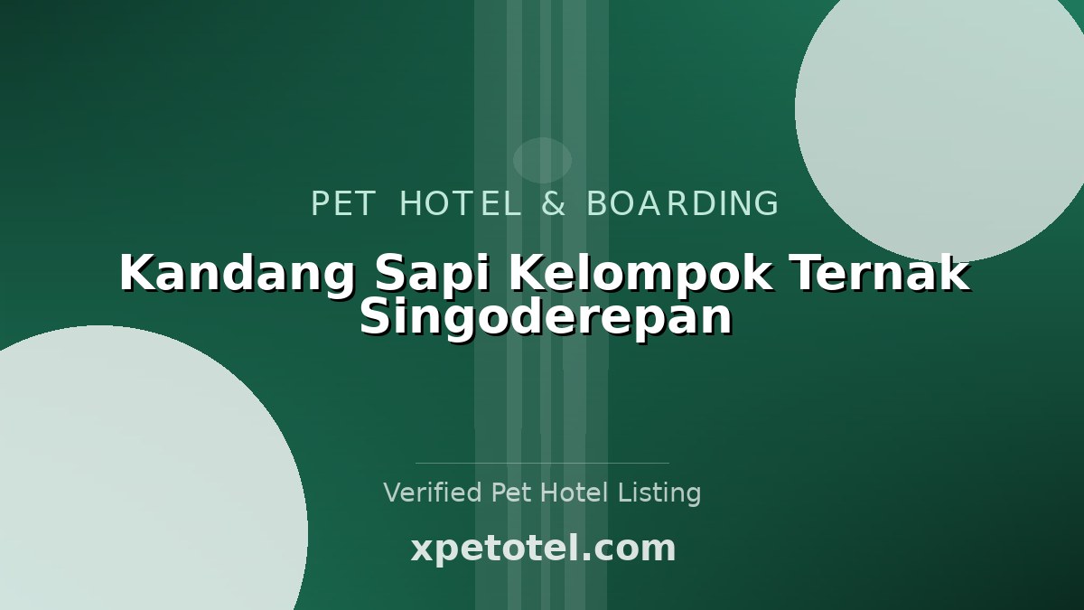 Kandang Sapi Kelompok Ternak Singoderepan