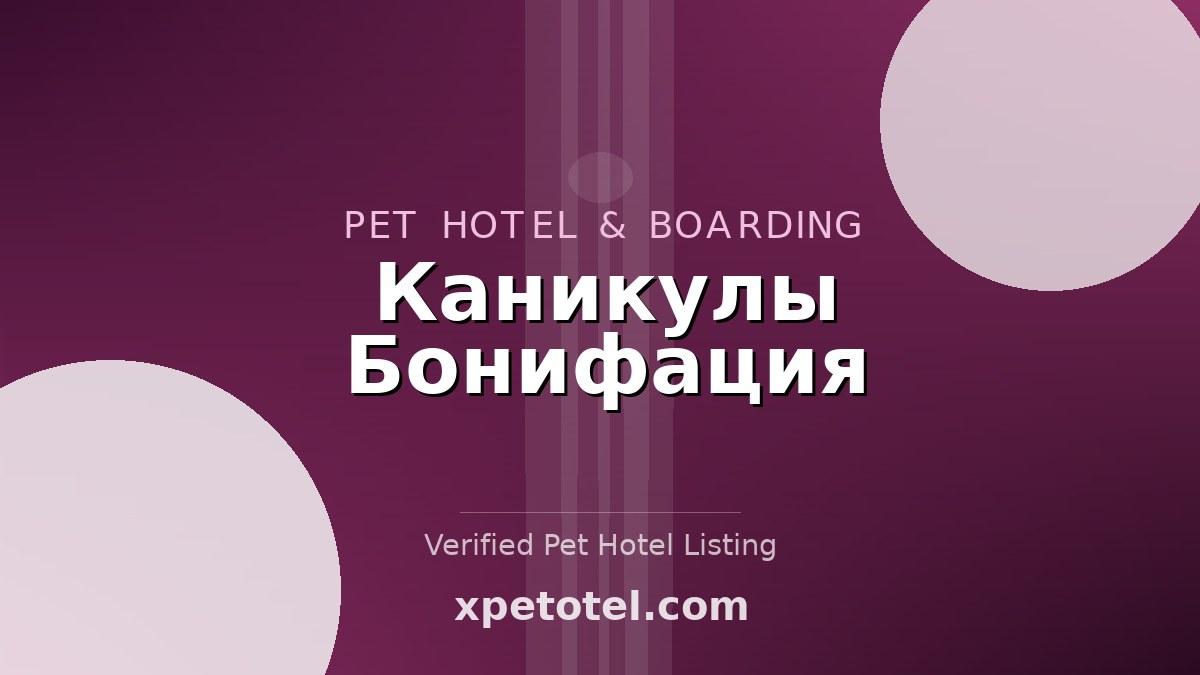 Каникулы Бонифация pet hotel Одинцово