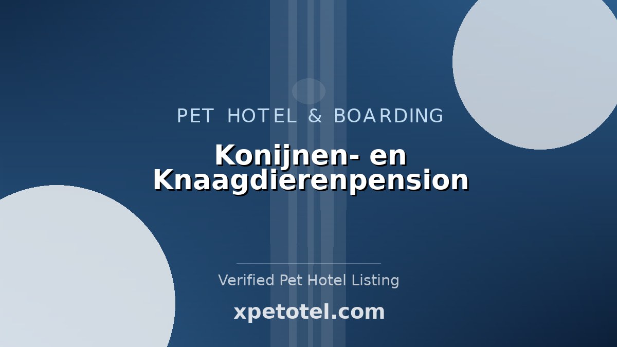 Konijnen- en Knaagdierenpension pet hotel Spijk