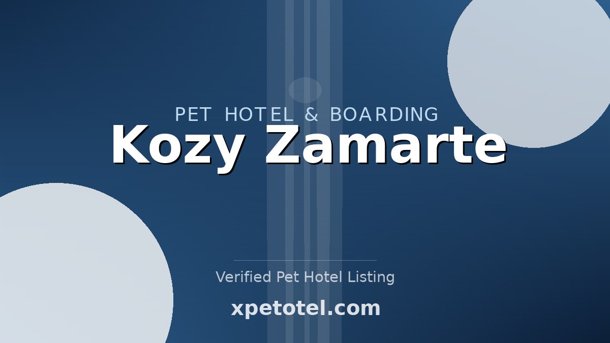 Kozy Zamarte pet hotel Chojnice
