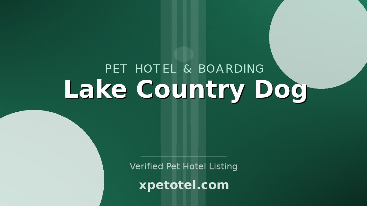 Lake Country Dog