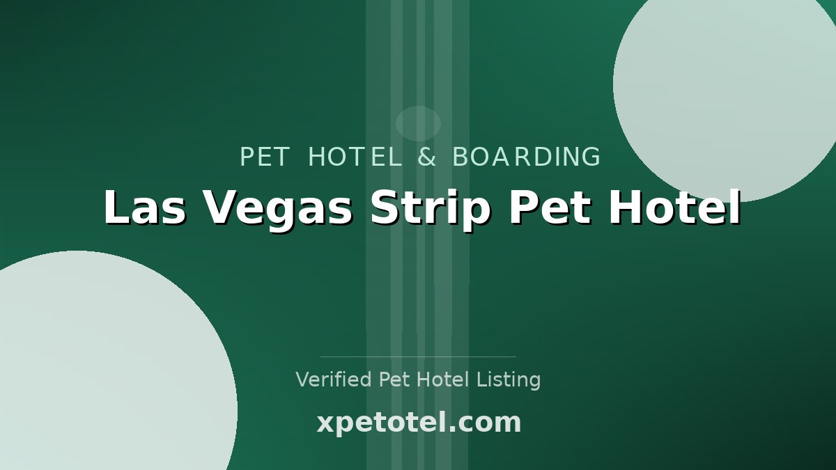 Las Vegas Strip Pet Hotel