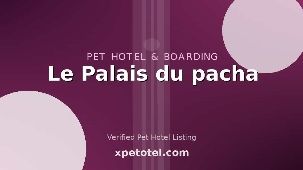 Le Palais du pacha pet hotel Lille