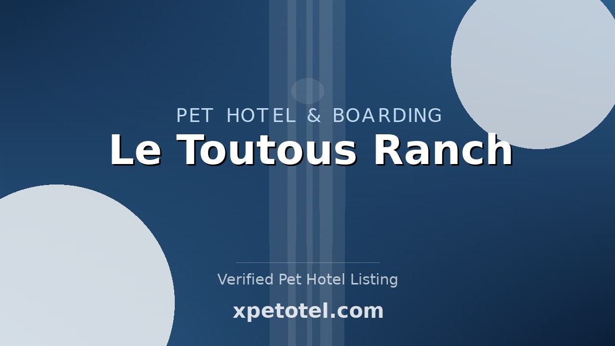 Le Toutous Ranch pet hotel Perrignier