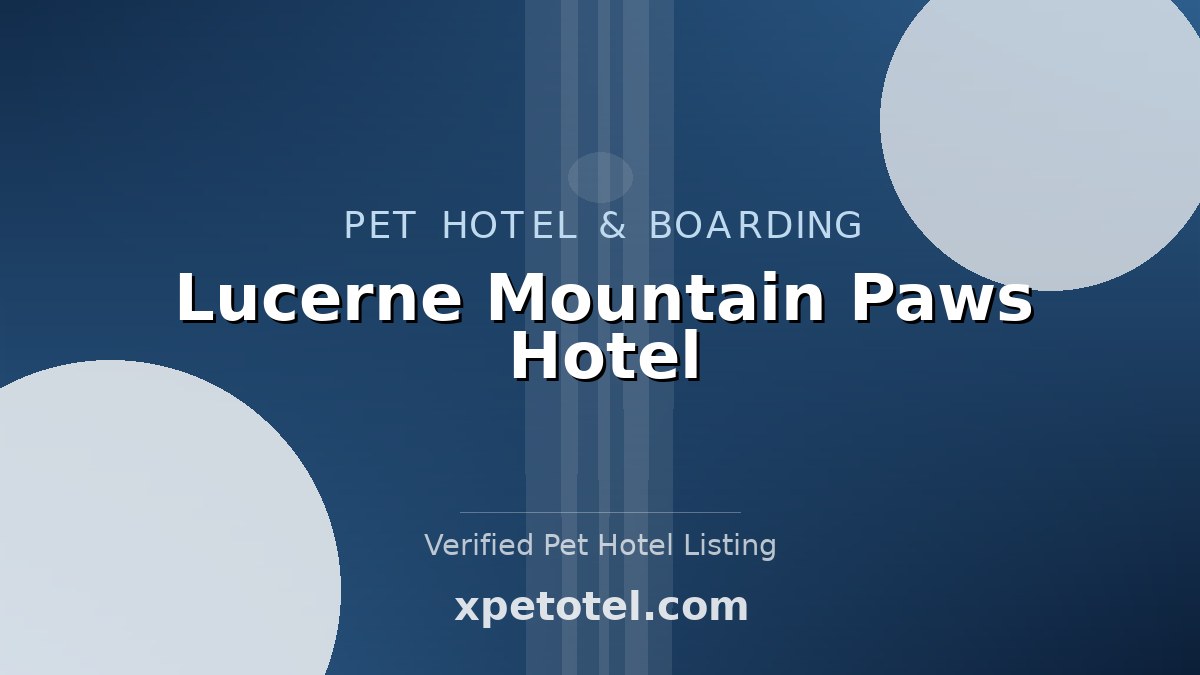 Lucerne Mountain Paws Hotel pet hotel Lucerne