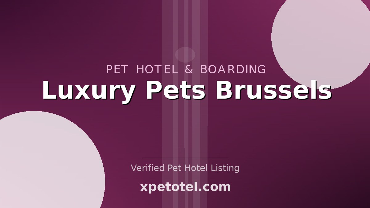 Luxury Pets Brussels pet hotel Brussels