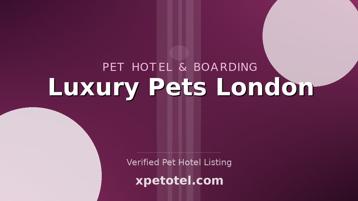 Luxury Pets London pet hotel London