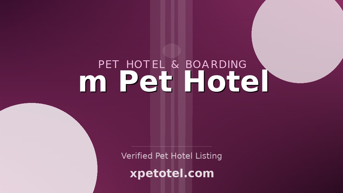 m Pet Hotel pet hotel Japan