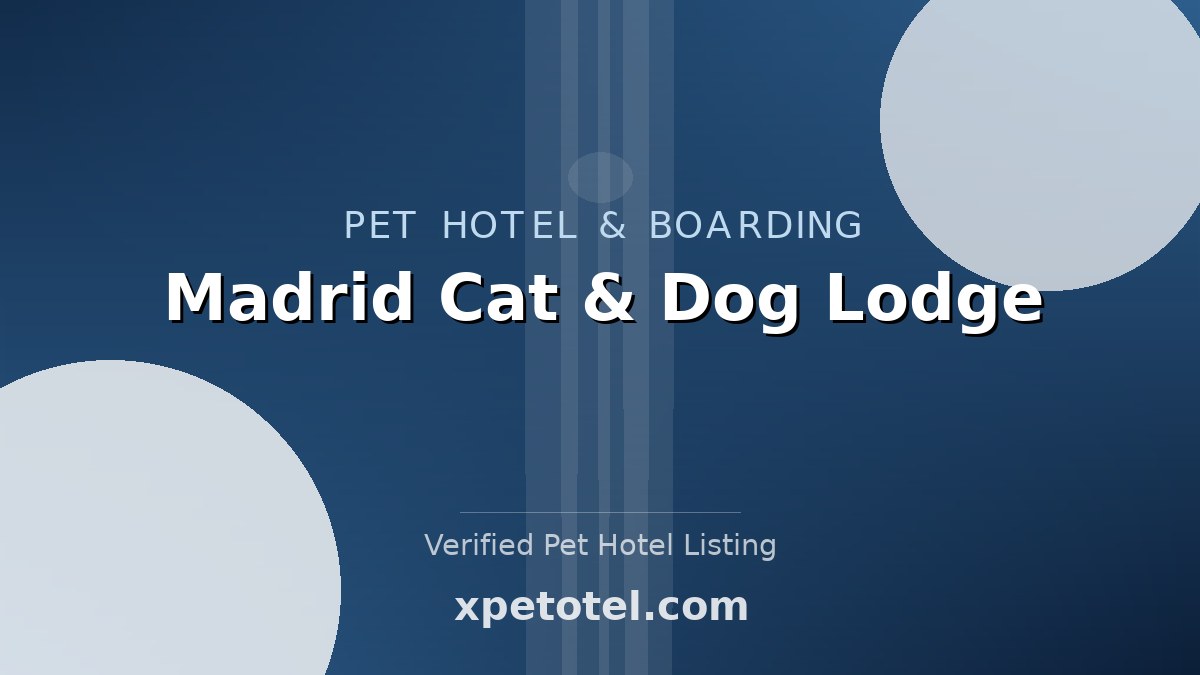 Madrid Cat & Dog Lodge pet hotel Prague