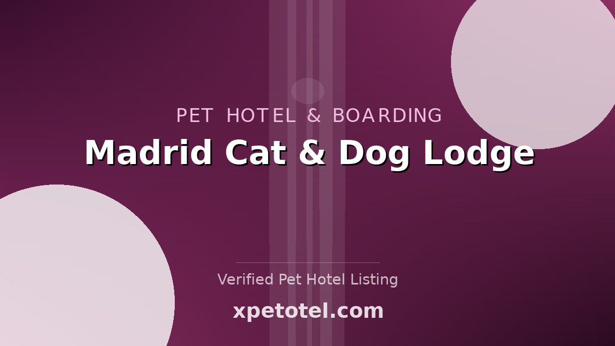 Madrid Cat & Dog Lodge pet hotel Prague