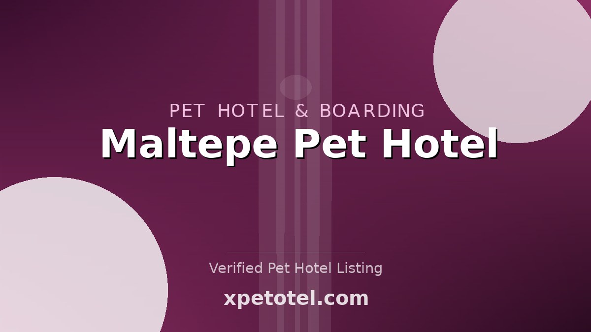 Maltepe Pet Hotel pet hotel Istanbul