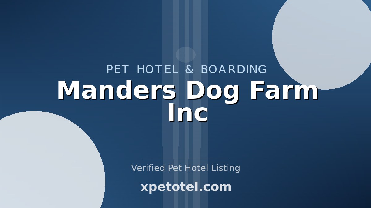Manders Dog Farm Inc pet hotel Canada