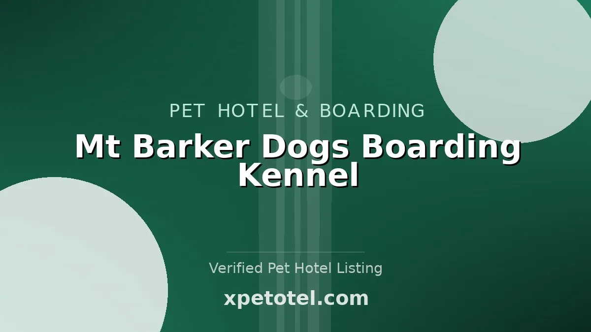 Mt Barker Dogs Boarding Kennel