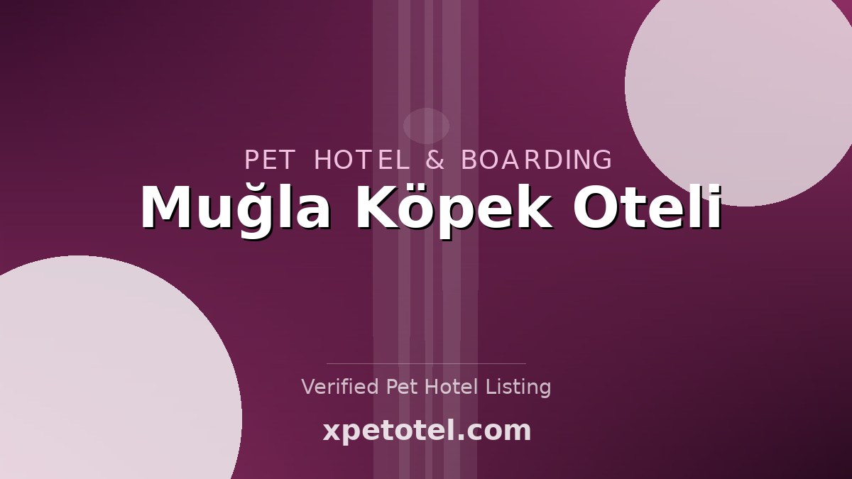 Muğla Köpek Oteli pet hotel Muğla