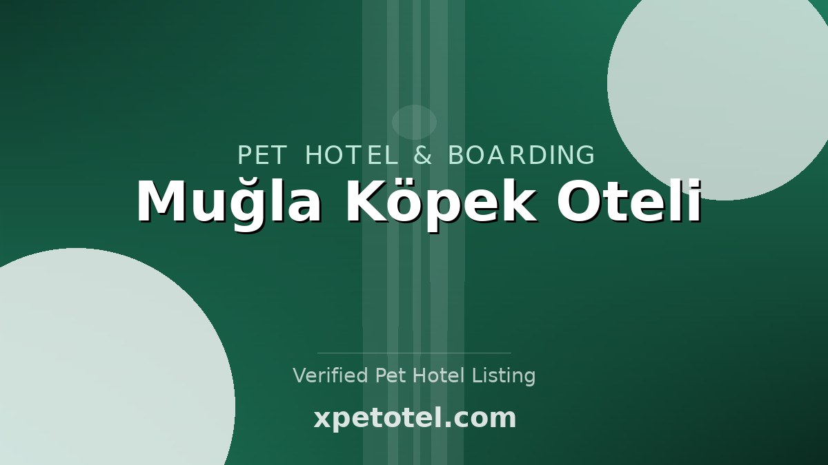 Muğla Köpek Oteli