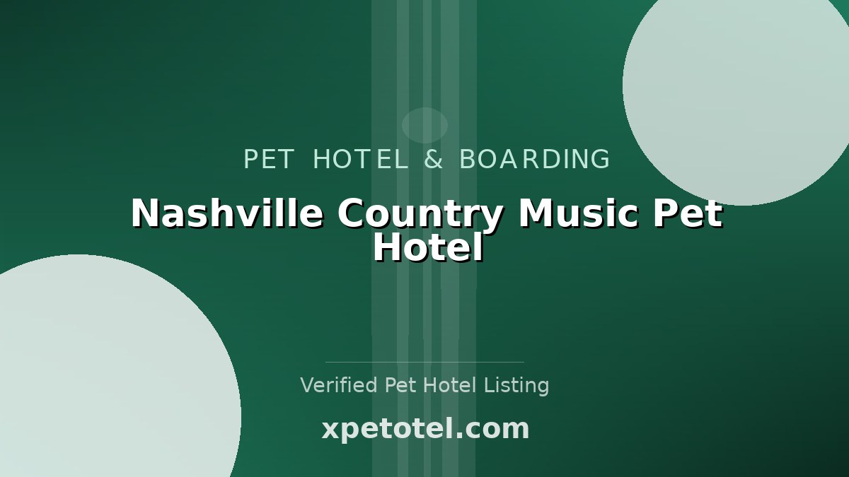 Nashville Country Music Pet Hotel