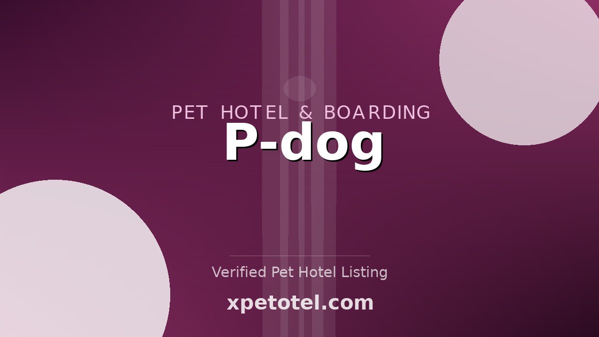P-dog pet hotel Japan