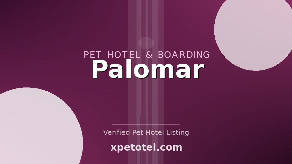 Palomar pet hotel Valencia