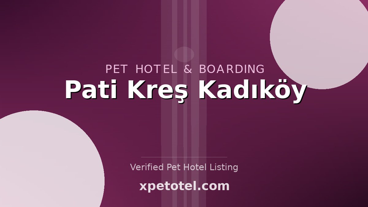 Pati Kreş Kadıköy pet hotel Istanbul