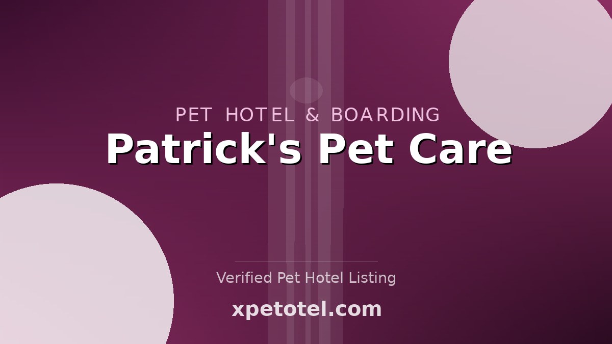 Patrick's Pet Care pet hotel Washington