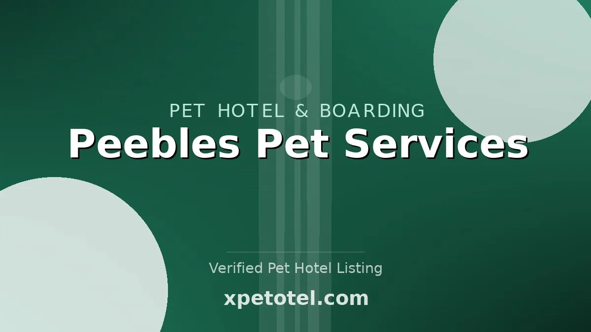 Peebles Pet Services