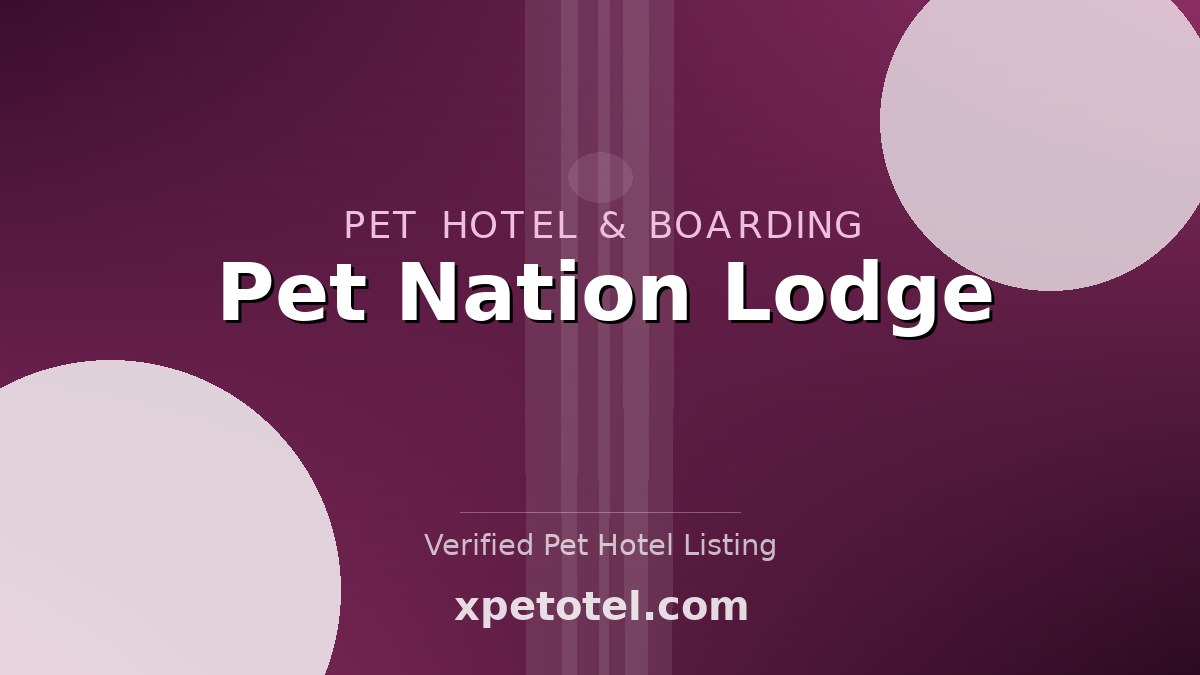 Pet Nation Lodge pet hotel Milford
