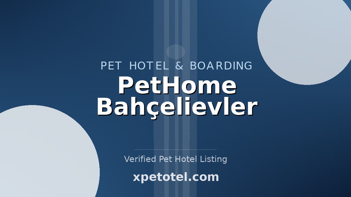 PetHome Bahçelievler pet hotel Istanbul