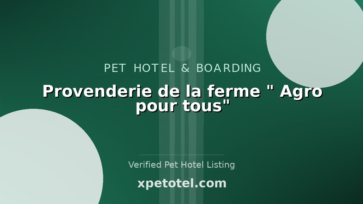 Provenderie de la ferme " Agro pour tous"