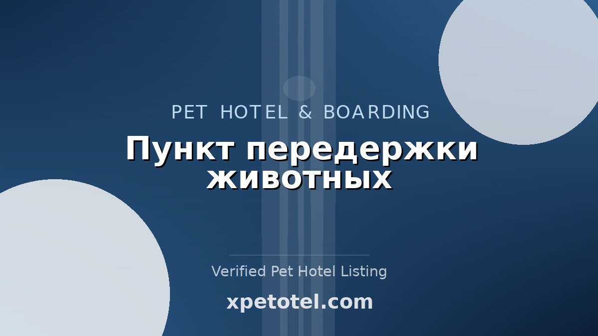 Пункт передержки животных pet hotel Ливны