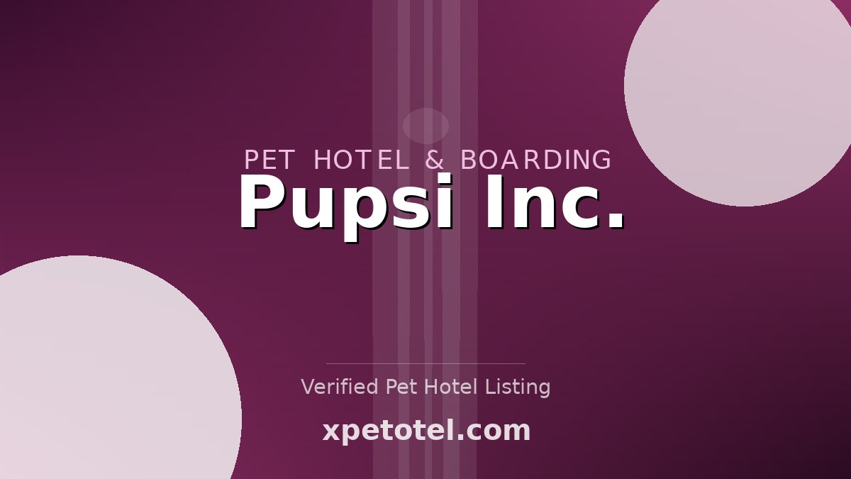 Pupsi Inc. pet hotel Cary