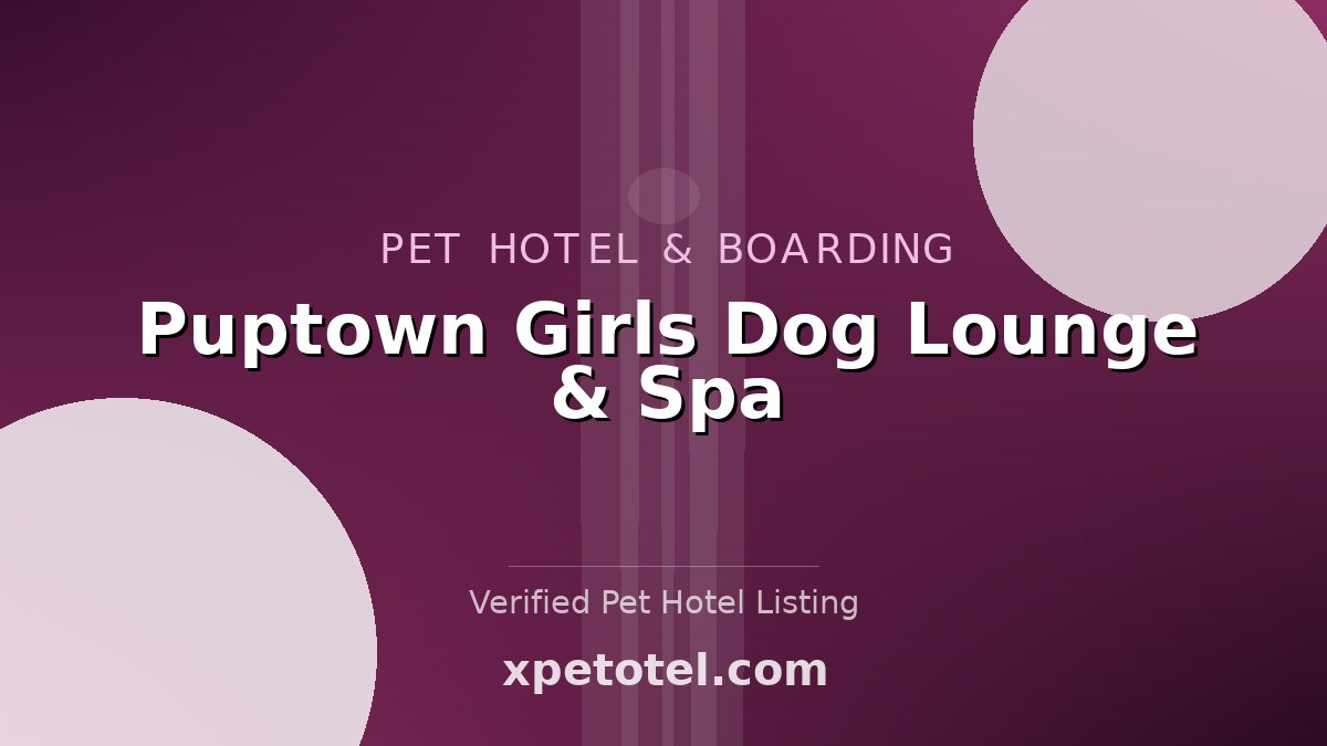 Puptown Girls Dog Lounge & Spa pet hotel Vancouver