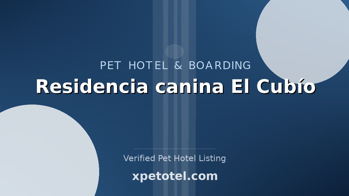 Residencia canina El Cubío pet hotel Bilbao