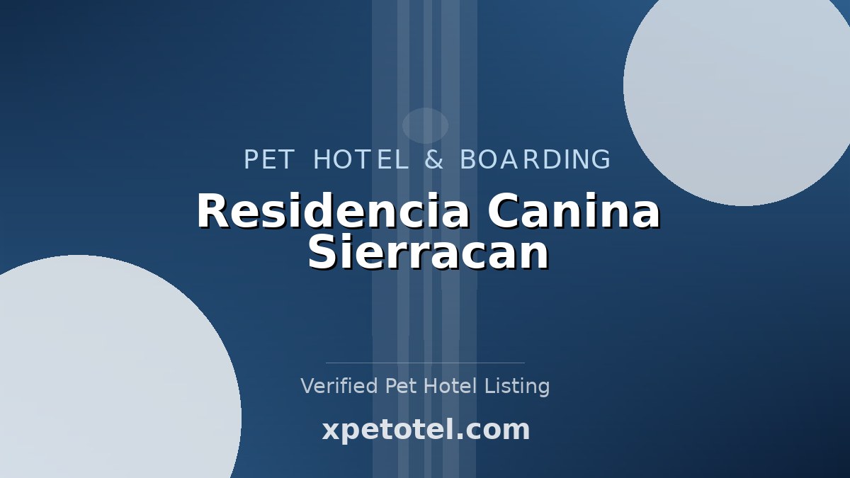 Residencia Canina Sierracan pet hotel Madrid