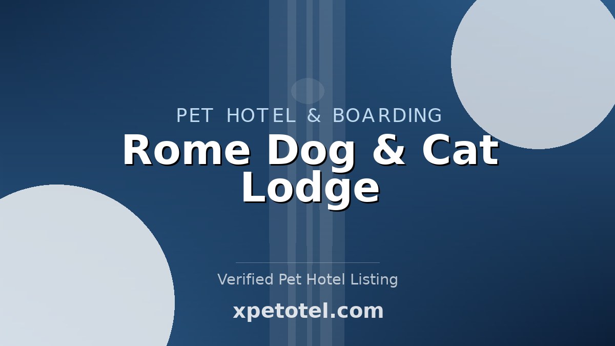 Rome Dog & Cat Lodge pet hotel Rome