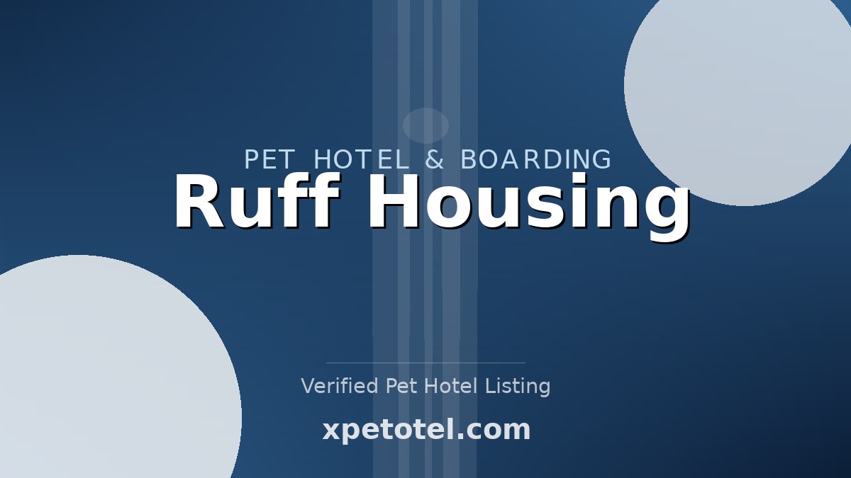 Ruff Housing pet hotel Greensboro