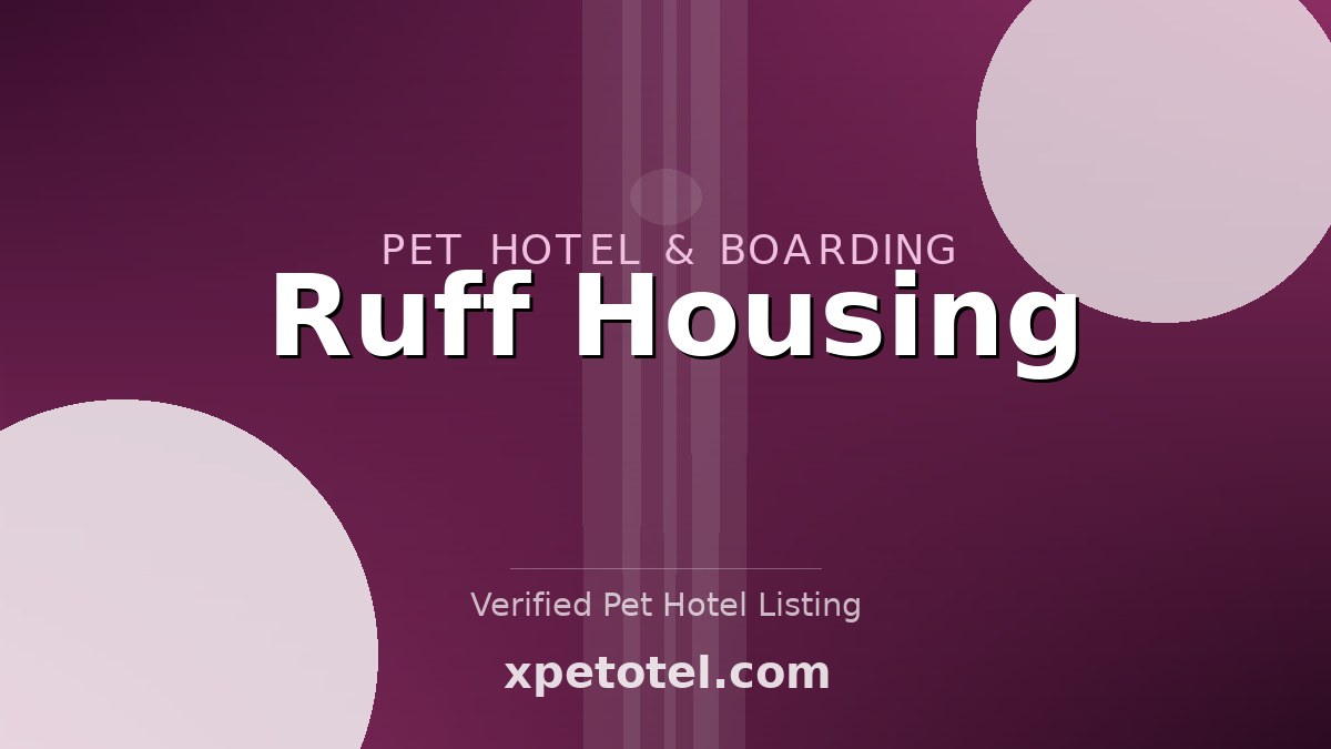 Ruff Housing pet hotel Greensboro