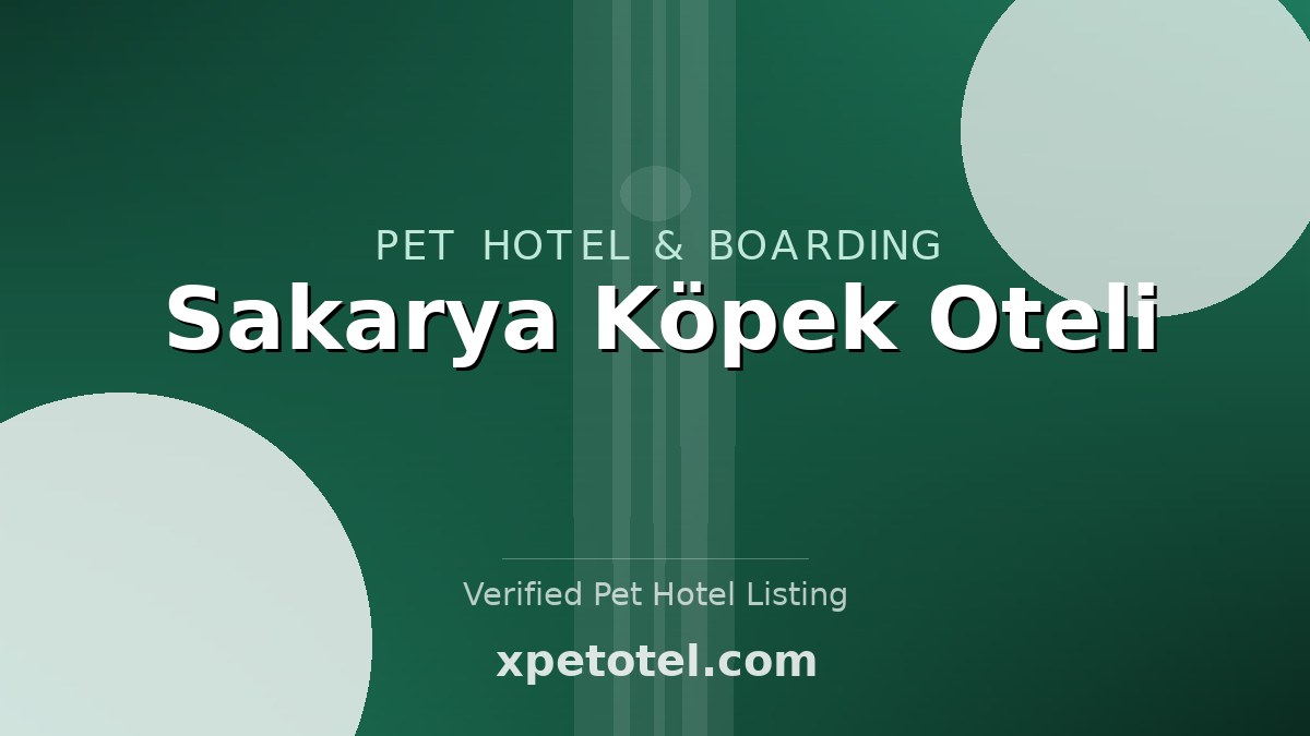 Sakarya Köpek Oteli