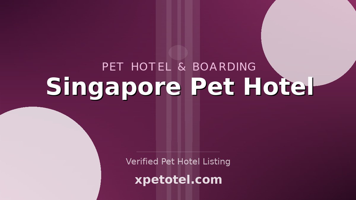 Singapore Pet Hotel pet hotel Singapore