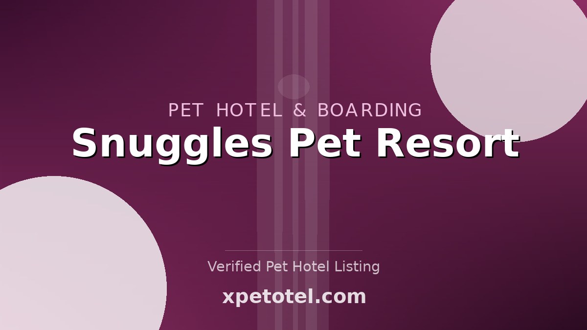 Snuggles Pet Resort pet hotel Australia