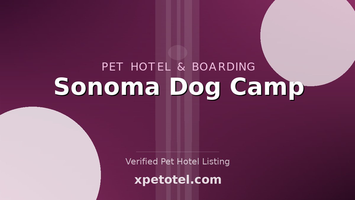 Sonoma Dog Camp pet hotel Berkeley