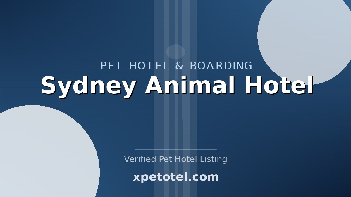Sydney Animal Hotel pet hotel Sydney