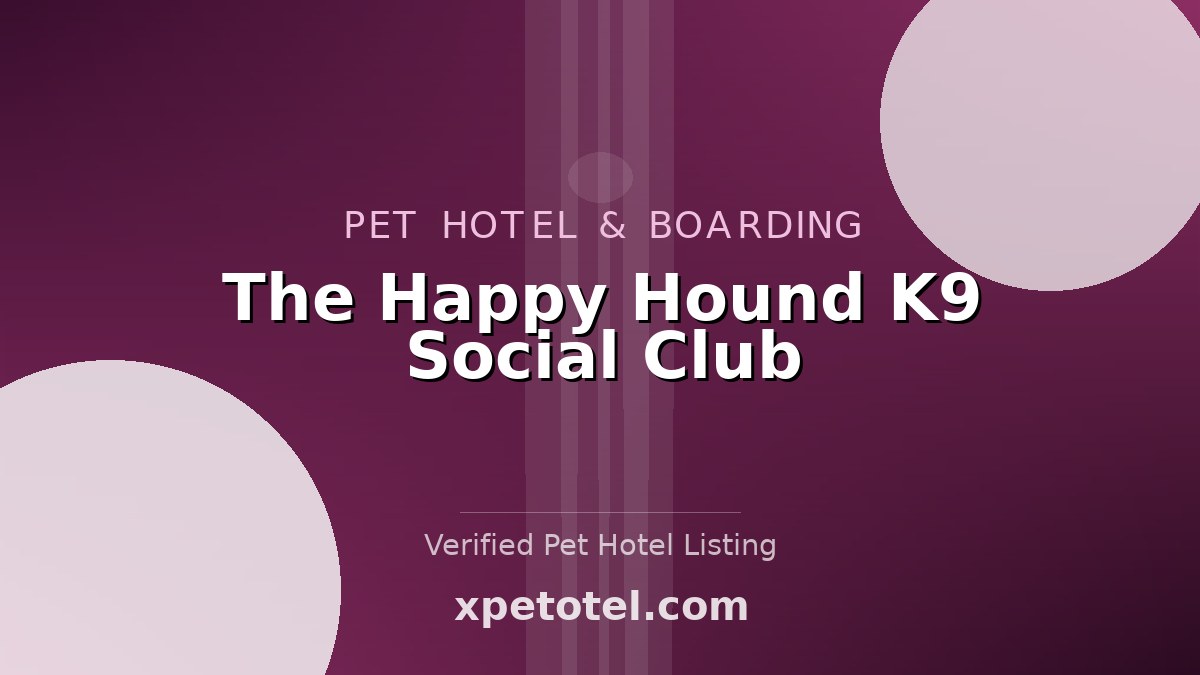 The Happy Hound K9 Social Club pet hotel Wayne