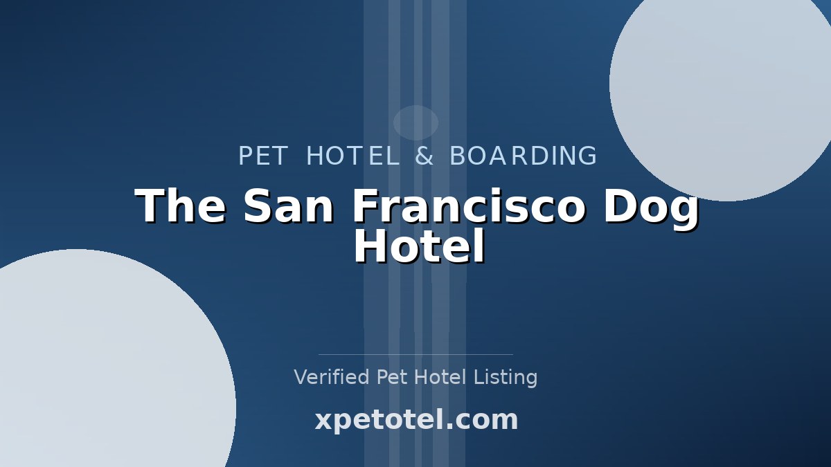 The San Francisco Dog Hotel pet hotel San Francisco